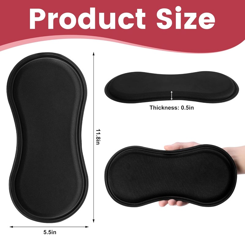 Wehhbtye 2Pcs Post Surgery Lipo Foams, Abdominal Side Compression Board, 11.8'' x 5.5'' Black Lipo Foam Lateral Protector for Post Surgery Recovery Waist Filling Skin Anti-Sagging - Image 2